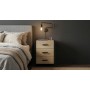 Тумба универсальная Ferrum-decor Вивьен 3 50x41x40 черный ДСП Дуб Кремона Торро 16мм (FRD-107747)