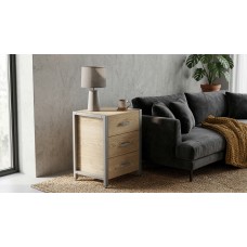 Тумба универсальная Ferrum-decor Вивьен 3 50x41x40 серый ДСП Дуб Кремона Торро 16мм (FRD-107757)