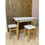 Обідній стіл LION Маямі-2 дерев'яні ніжки Бетон (LION-041171)