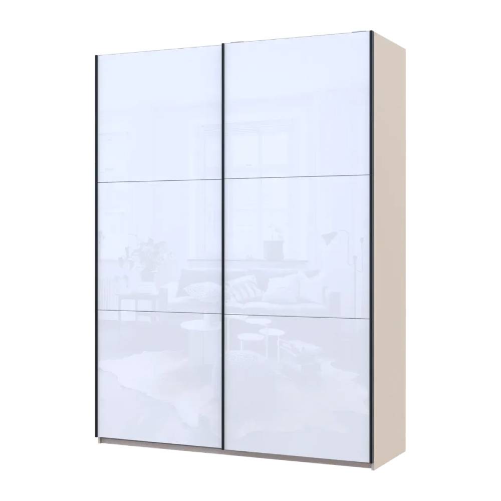 Шкаф купе Doros G-Caiser Кашемир/Белый 2 Скла 3 части 180х60х240 (42005325) (DRS-012241)