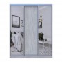 Шафа-купе Doros Сити Лайт Сосна Натти 1 ДСП / 2 дзеркала 180х60х225 (DRS-011968)