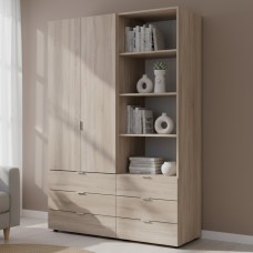 Шафа для одягу Doros Гелар Дуб сонома 2ДСП з пеналом 137.5х49.5х203.4 (DRS-011913)