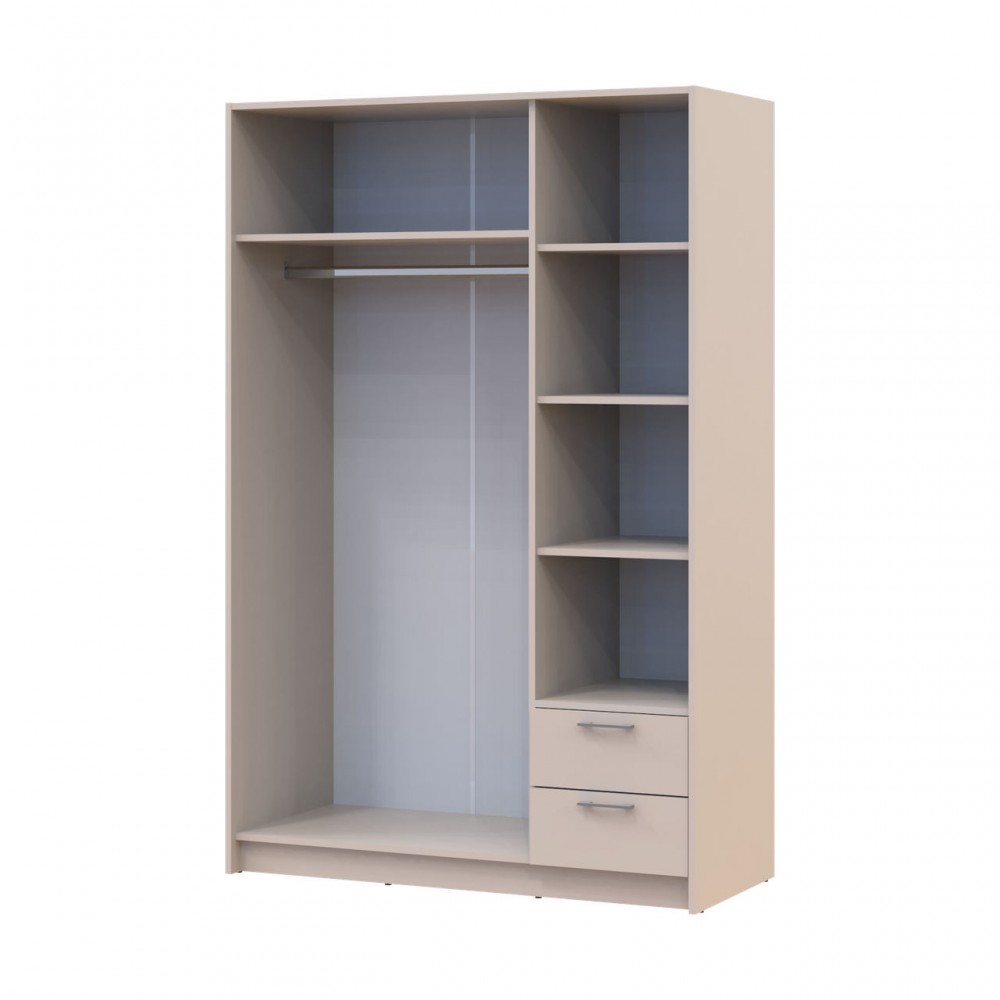 Шафа для одягу Doros Ронді Кашемір 3 ДСП 121х52х195 (80738472) (DRS-012185)