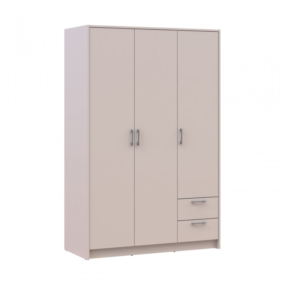 Шафа для одягу Doros Ронді Кашемір 3 ДСП 121х52х195 (80738472) (DRS-012185)
