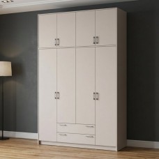 Шафа для одягу Doros Ронді з високою антресолею Кашемір 4 ДСП 160х52х260 (80738488) (DRS-012195)