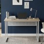 Стол письменный Майк Ferrum-decor 75x120x70 Белый металл ДСП Дуб Кремона Торро 16 мм (FRD-108358)