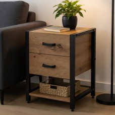 Универсальная тумба Ferrum-decor Vivien 2/1 50x41x40 черная ДСП Дуб Артизан 16 мм (FRD-106836)