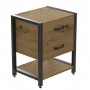 Универсальная тумба Ferrum-decor Vivien 2/1 50x41x40 черная ДСП Дуб Артизан 16 мм (FRD-106836)