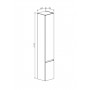 Шкаф-пенал Анси Гербор REG2D 2 двери Кашемир (GRB-171001)