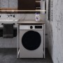 Стелаж-полиця Бафрум 401 Ferrum-decor для пральної машини 90x70,5x60,5 Білий метал ДСП Дуб Кремона Канолло 16 мм (FRD-107578)