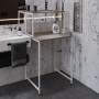 Стелаж-полиця Бафрум 402 Ferrum-decor для пральної машини 133,5x70,5x60,5 Білий метал ДСП Дуб Кремона Канолло 16 мм (FRD-107588)