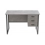 Компьютерный стол Ferrum-decor Гарри 75x120x60 черный ДСП Бетон 32мм (FRD-107308)