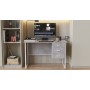 Компьютерный стол Ferrum-decor Гарри 75x120x60 белый ДСП Бетон 16мм (FRD-107288)