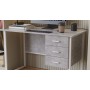 Компьютерный стол Ferrum-decor Гарри 75x120x60 белый ДСП Бетон 16мм (FRD-107288)