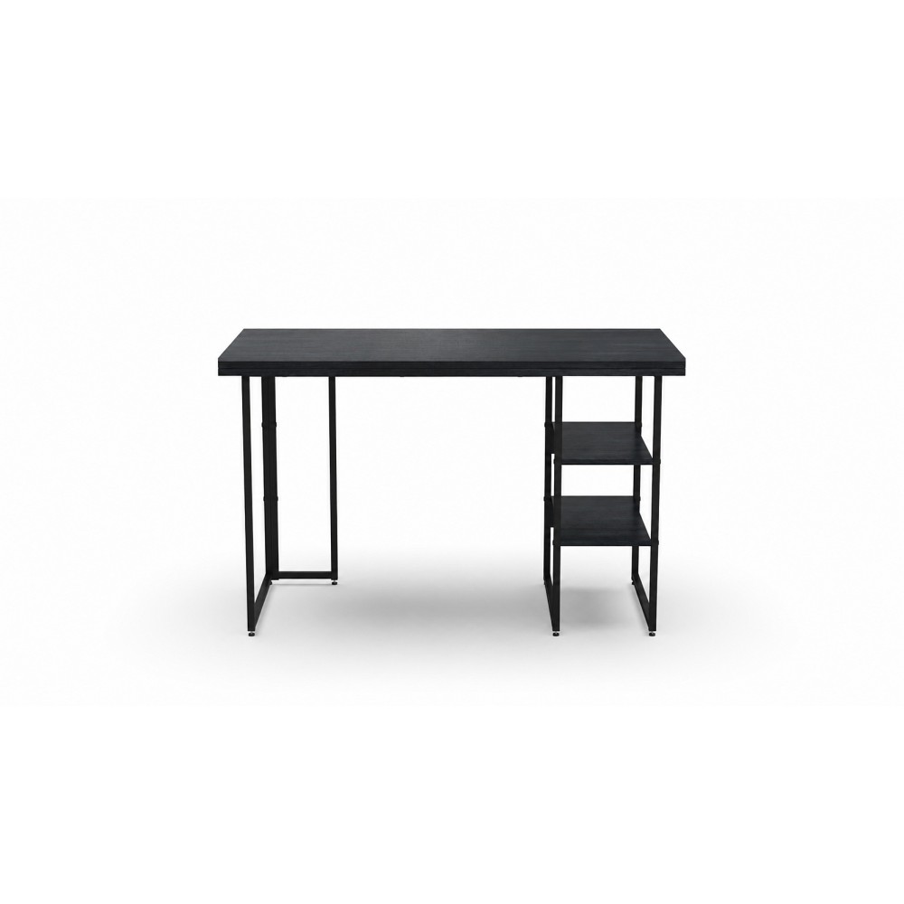 Стол письменный Кевин Ferrum-decor 75x120x70 Черный металл ДСП Каштан Арвадонна 32 мм (FRD-108108)