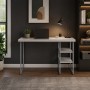 Стол письменный Кевин Ferrum-decor 75x120x60 Серый металл ДСП Кашемир 32 мм (FRD-108128)