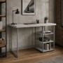 Стол письменный Кевин Ferrum-decor 75x120x60 Серый металл ДСП Кашемир 32 мм (FRD-108128)