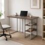 Стол письменный Кевин Ferrum-decor 75x120x70 Серый металл ДСП Дуб Кремона Канолло 32 мм (FRD-108038)