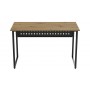 Компьютерный стол Ferrum-decor Майк 75x100x70 черный ДСП Дуб Артизан 32мм (FRD-107108)