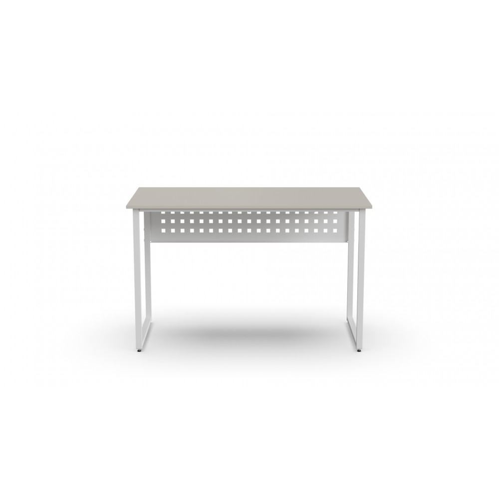 Стол письменный Майк Ferrum-decor 75x140x70 Белый металл ДСП Кашемир 16 мм (FRD-108328)