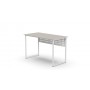 Стол письменный Майк Ferrum-decor 75x100x60 Белый металл ДСП Кашемир 16 мм (FRD-108298)