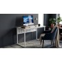 Стол письменный Майк Ferrum-decor 75x100x60 Белый металл ДСП Кашемир 16 мм (FRD-108298)