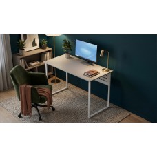 Стіл письмовий Майк Ferrum-decor 75x100x60 Білий метал ДСП Кашемір 16 мм (FRD-108298)