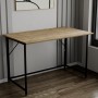 Стол раскладной Морис Ferrum-decor 750x900x500 Черный металл ДСП Дуб Эвок Прибрежный 16 мм (FRD-107498)