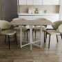 Розкладний стіл-трансформер книжка Моріс 3 Ferrum-decor 75x130x90 Білий метал ДСП Дуб Кремона Канолло 16 мм (FRD-107508)