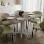 Розкладний стіл-трансформер книжка Моріс 3 Ferrum-decor 75x130x90 Білий метал ДСП Дуб Кремона Канолло 16 мм (FRD-107508)