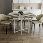 Розкладний стіл-трансформер книжка Моріс 3 Ferrum-decor 75x130x90 Білий метал ДСП Дуб Кремона Канолло 16 мм (FRD-107508)