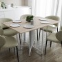 Розкладний стіл-трансформер книжка Моріс 3 Ferrum-decor 75x130x90 Білий метал ДСП Дуб Сонома 16 мм (FRD-107418)