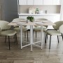 Розкладний стіл-трансформер книжка Моріс 3 Ferrum-decor 75x130x90 Білий метал ДСП Дуб Сонома 16 мм (FRD-107418)