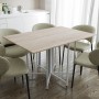 Розкладний стіл-трансформер книжка Моріс 3 Ferrum-decor 75x130x90 Білий метал ДСП Дуб Сонома 16 мм (FRD-107418)