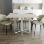 Розкладний стіл-трансформер книжка Моріс 3 Ferrum-decor 75x130x90 Білий метал ДСП Дуб Сонома 16 мм (FRD-107418)