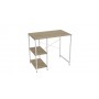 Стелаж-полиця Бафрум 405 Ferrum-decor для пральної машини 90x101x60,5 Білий метал ДСП Дуб Сонома 16 мм (FRD-107398)