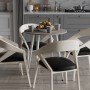 Стол круглый OPTIMA 4 ноги на конус Ferrum-decor 750x670x670 Белый металл ДСП Дуб Кремона Канолло 16 мм (FRD-107568)