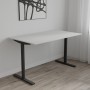 Стол письменный Space Ferrum-decor 750x1400x700 Черный металл ДСП Белый 16 мм (FRD-107988)