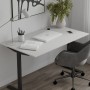 Стол письменный Space Ferrum-decor 750x1400x700 Черный металл ДСП Белый 16 мм (FRD-107988)