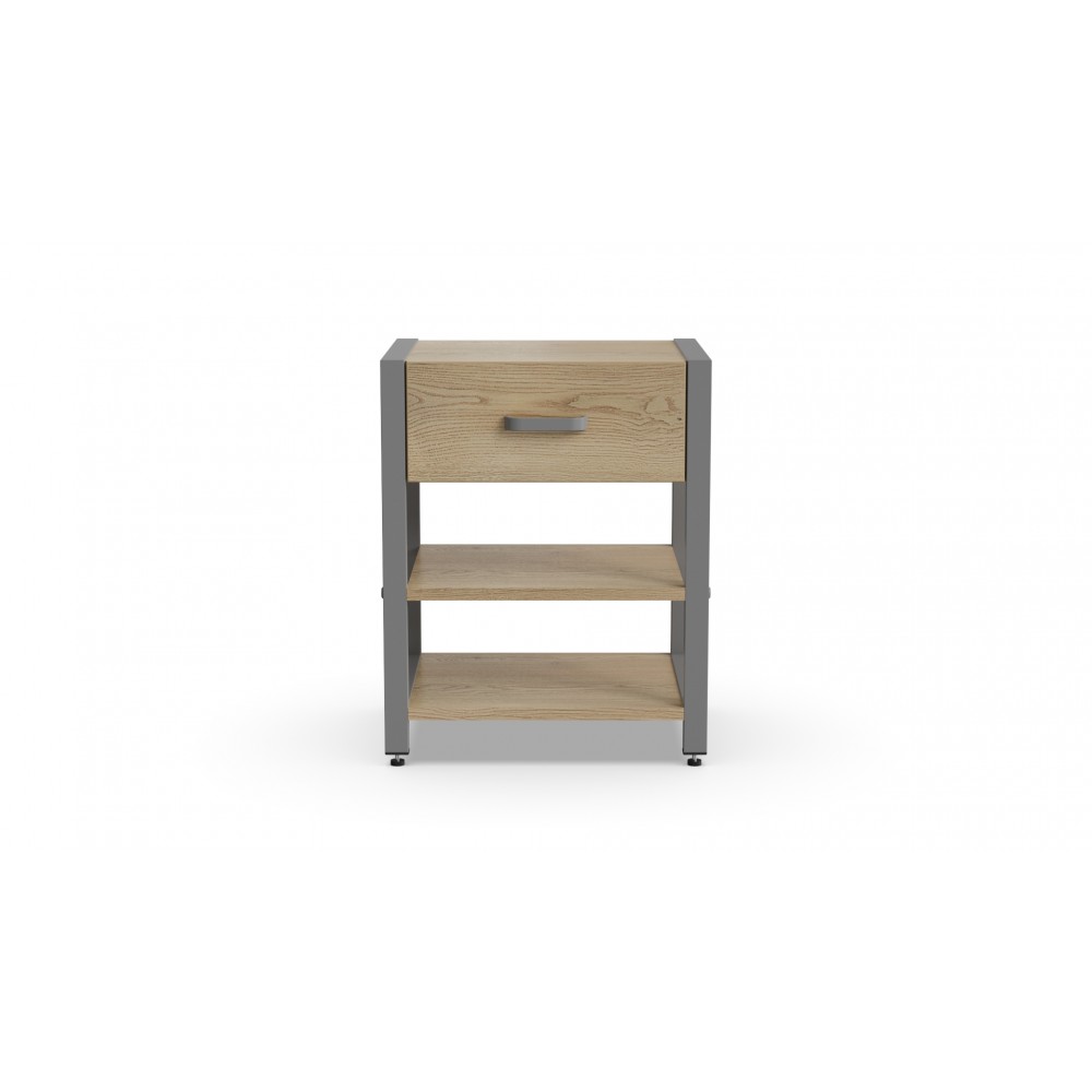 Тумба універсальна Ferrum-decor Вів'єн 1/2 50x41x40 сірий ДСП Дуб Кремона Торро 16 мм (FRD-107788)