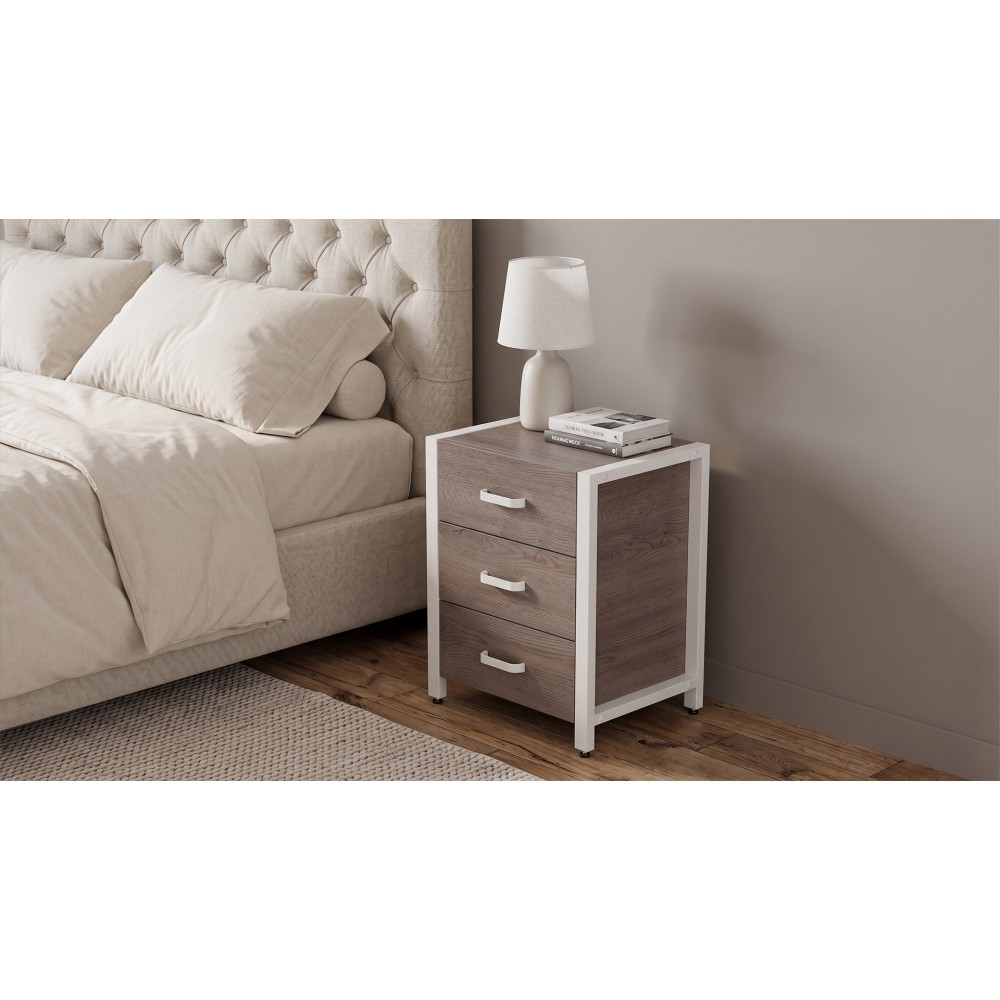 Тумба универсальная Ferrum-decor Вивьен 3 50x41x40 белый ДСП Дуб Кремона Канолло 16мм (FRD-107748)