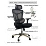 Крісло комп'ютерне HQOC-13AM-G Perfect Home Сірий (PFH-092086)