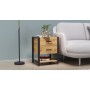 Универсальная тумба Ferrum-decor Vivien 2/1 50x41x40 черная ДСП Дуб Артизан 16 мм (FRD-106836)