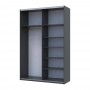 Шкаф купе Doros G-Caiser Антрацит 2 Зеркала / 3 части 160х60х240 (42005409) (DRS-012242)