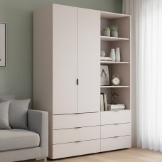 Шафа для одягу Doros Гелар Кашемір 2ДСП з пеналом 137.5х49.5х203.4 (DRS-011914)