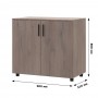 Комод Doros Торн Антрацит 2 ДСП 90х51.6х80 (DRS-012086)