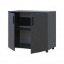Комод Doros Торн Антрацит 2 ДСП 90х51.6х80 (DRS-012086)