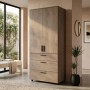 Шкаф для одежды Doros Торн Кремона Канноло 2 ДСП/3Ш (полки) 90х51.6х200 (DRS-012016)
