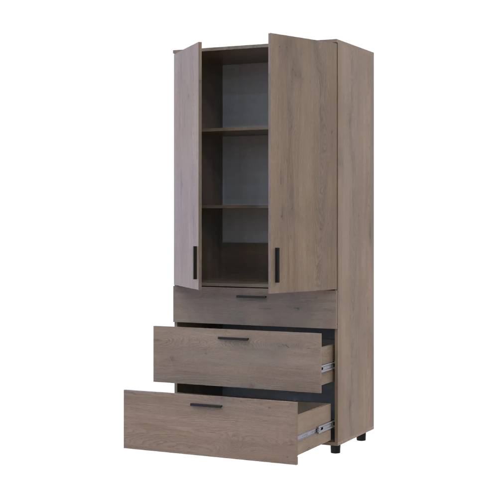 Шкаф для одежды Doros Торн Кремона Канноло 2 ДСП/3Ш (полки) 90х51.6х200 (DRS-012016)