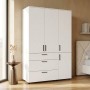 Шафа для одягу Doros Торн Білий 3 ДСП/3Ш (полиці) 135х51.6х200 (DRS-012056)